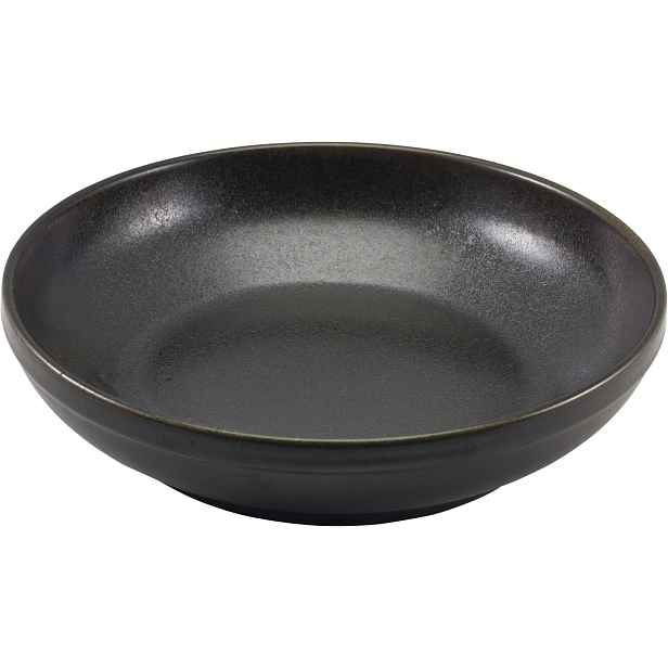 Genware Miska porcelánová, výška: 67 mm, ø: 270 mm, černá