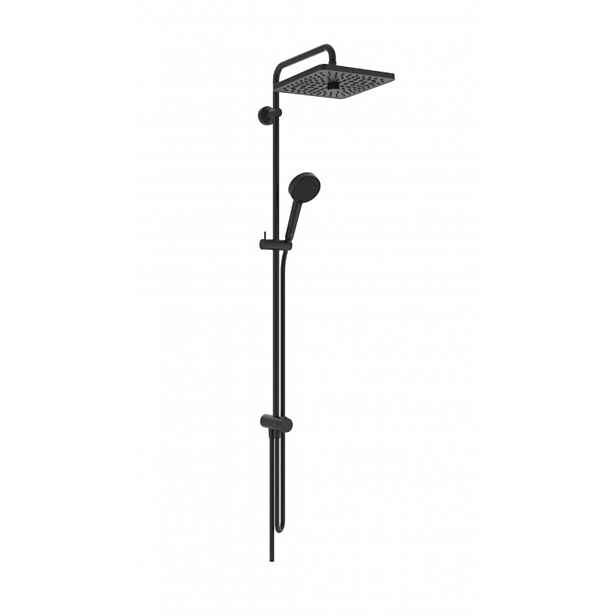 Ideal Standard Ceratwist T25+ - Sprchový set bez baterie, 26x26 cm, 2 proudy, hedvábná černá BE237XG