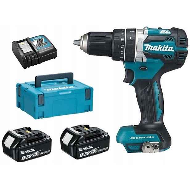 Makita DHP484RTJ Aku Šroubovák 2x5.0Ah Makpac