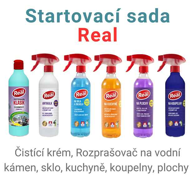 Zvýhodněná sada čistících prostředků Real 6 ks