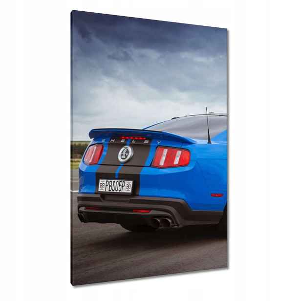 Obrazy 80x120 Modrý Ford Mustang