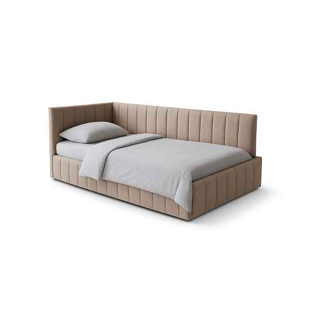 Čalouněná jednolůžková postel s úložným prostorem Teddy 90x200