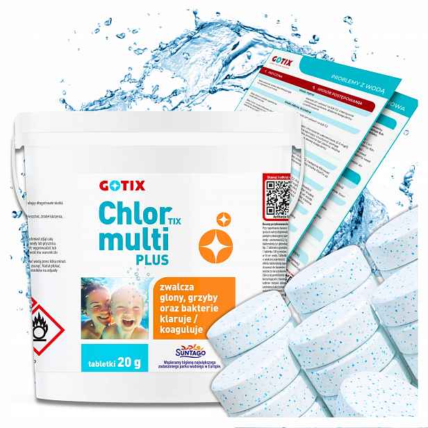 Chlór do bazénu Jacuzzi Spa Multifunkční tablety Chemie do bazénu 3 kg