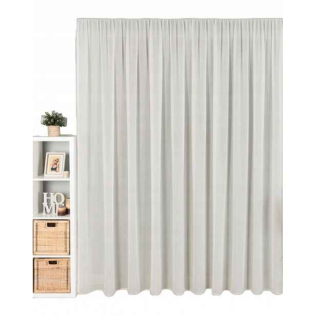 Hotová Záclona Bez Žehlení Voál Krešovaná S Olovem 500X220 Ecru