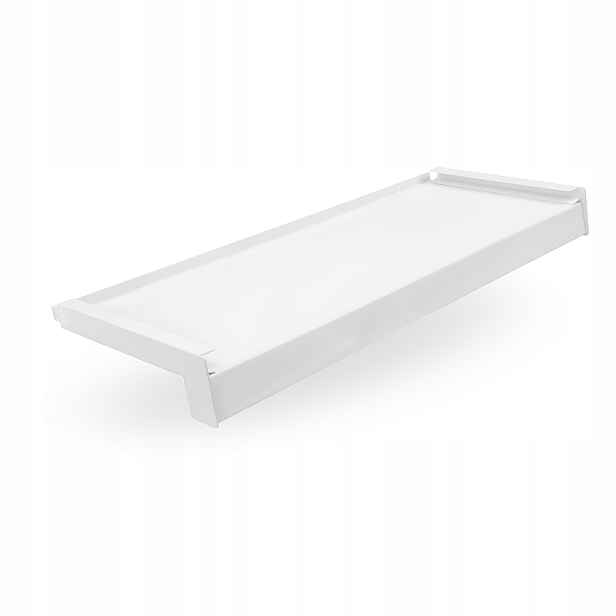 Vnější parapet Alu hliníkový Krytky šířka 35 cm délka 100 cm Bílý