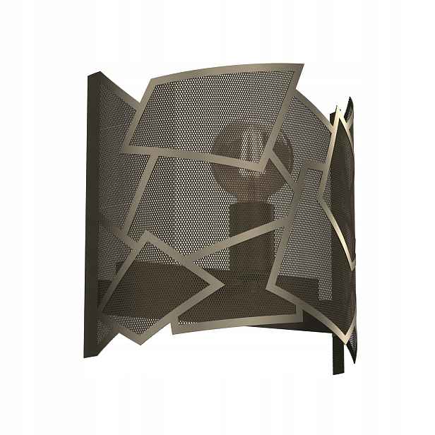 Luminex Nástěnné svítidlo Camo zlaté, kovové, E27, 15 W, moderní design