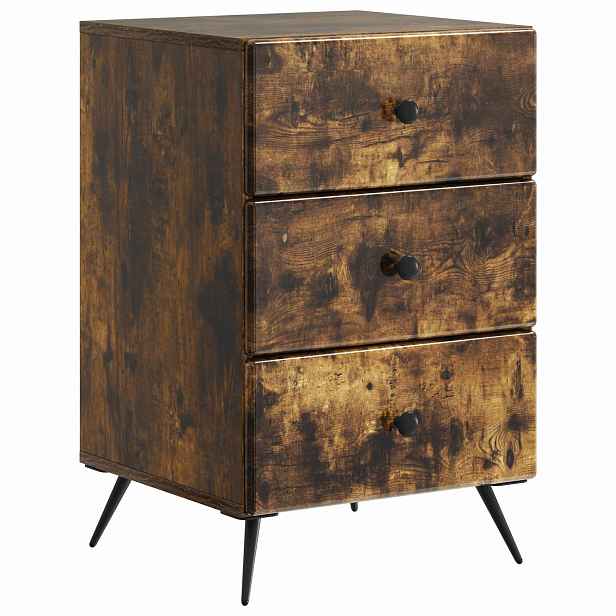vidaXL Noční skříňka Kouřový dub 43 x 41 x 66,5 cm Kompozitní dřevo