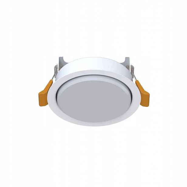 Bílá zapuštěná lampa Uno s moderním akcentem v kuchyni Nowodvorski