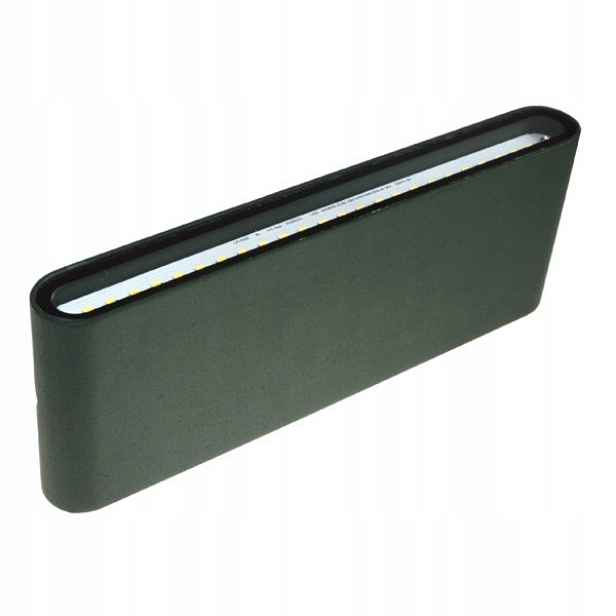 Led fasádní svítidlo Flow 2*9w 4000K RAL6005
