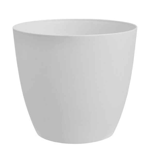 obal d25cm ELLA bílá, matná, plast