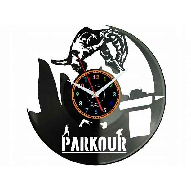 Parkour Nástěnné hodiny Vinylová deska Moderní dekorativní jako Dárek k kráse