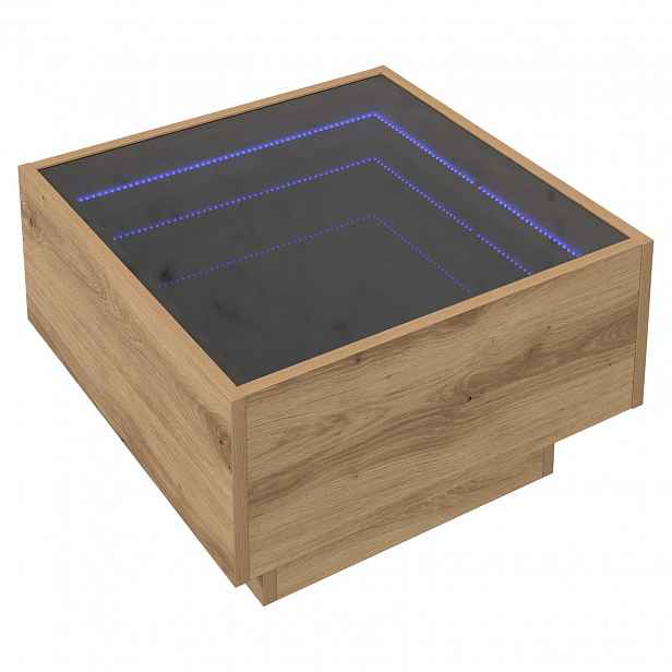 vidaXL Konferenční stolek dub artisan 50 x 50 x 30 cm