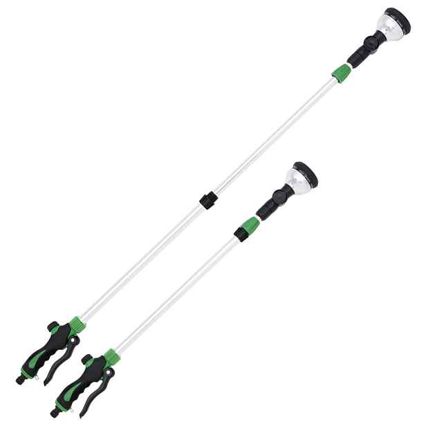 vidaXL Teleskopický postřikovač s 10 typy postřiků 75–110 cm