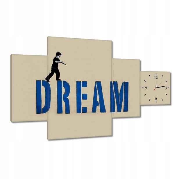 Hodiny 130x80 Dream Stojí za to mít sen