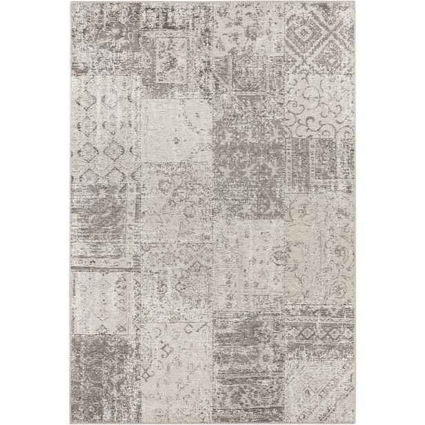 Koberec béžový s provázkem, plochý, vnější vnitřní 120 x 170 cm