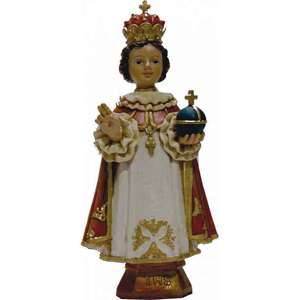 Figurka Pražské Jezulátko, červený pláštík 20 cm výška