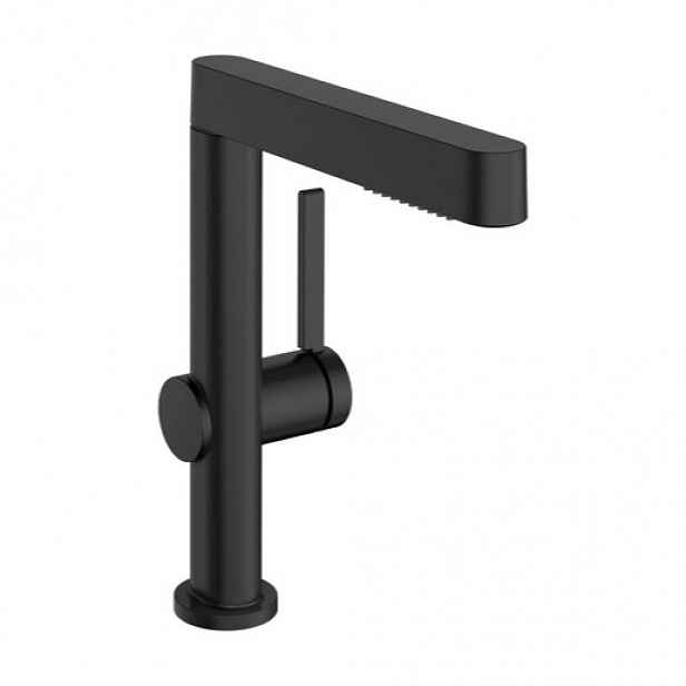 Hansgrohe Finoris umyvadlová baterie s clic-clacem kartáčovaný černý chrom 76060340