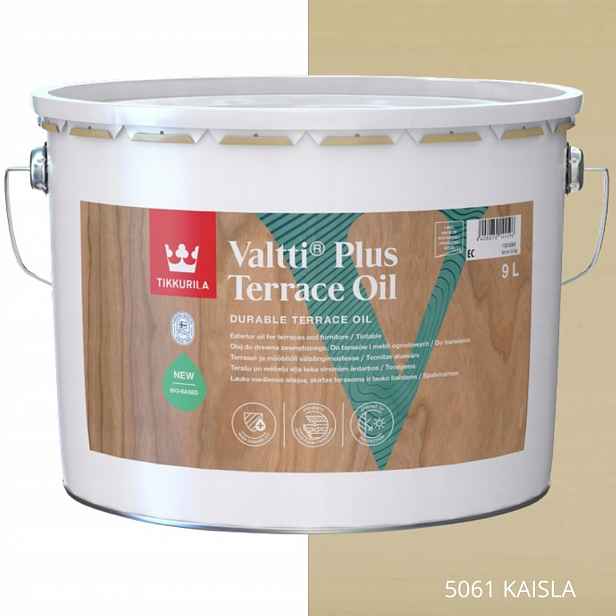 Tikkurila Olej Na Dřevo Valtti Plus Terrace Oil 9 L Barva 5061 Kaisla