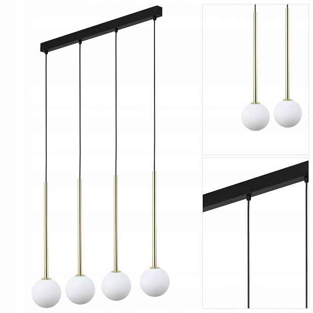 Závěsná lampa Zuma Ali zlatá, elegantní světlo v jídelně Tk Lighting