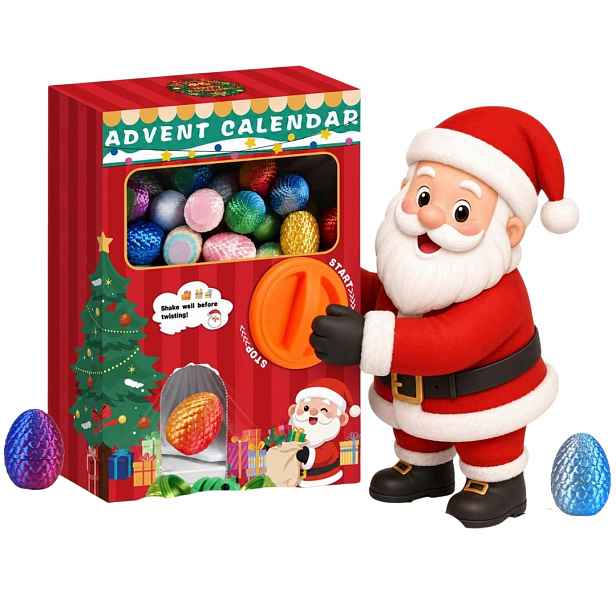 Adventní Kalendář 2026 Pro Děti Automat 24 Kapslí 3D Figurky