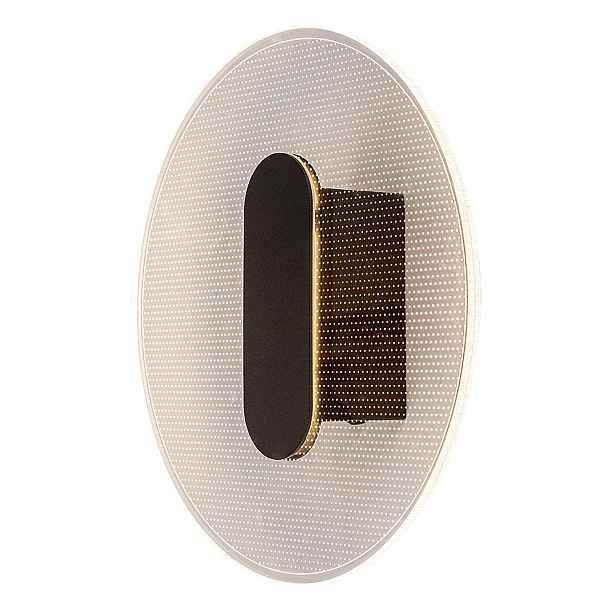 Led nástěnné svítidlo Rabalux Norael 6W černé kulatý 3000K 580lm