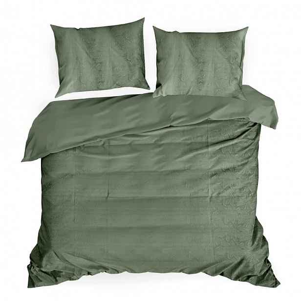 Povlečení tencel TULIA1 200x220 Eurofirany zelené s květinovým vzorem