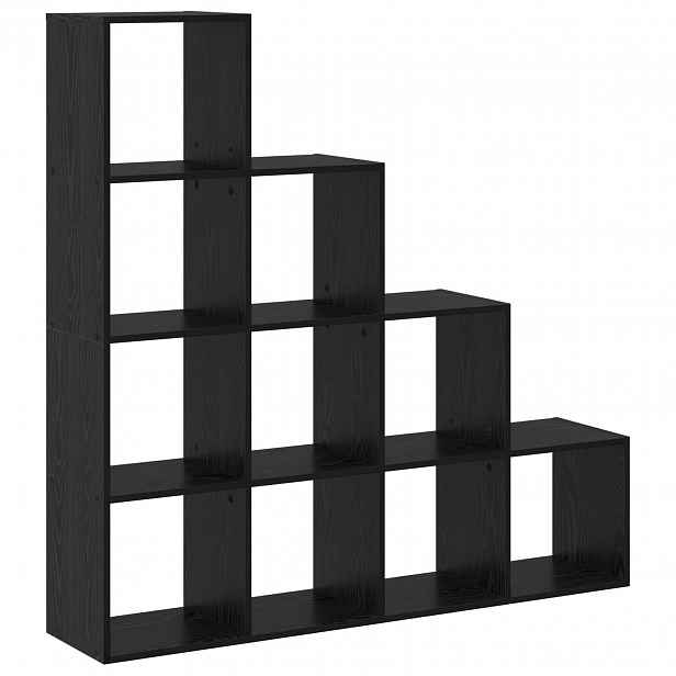 vidaXL Rozdělovač místnosti Knihovna 10 úrovní 131,5 x 29 x 131,5 cm