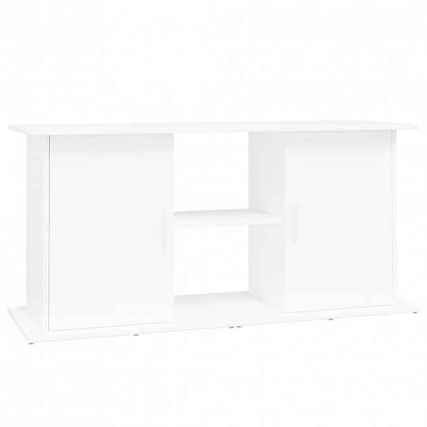 vidaXL Stojan na akvárium bílý 121 x 41 x 58 cm kompozitní dřevo