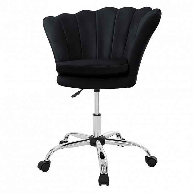ML-DESIGN KANCELÁŘSKÁ ŽIDLE Samet Černá
