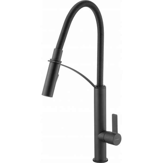 Deante kuchyňská baterie Gerbera černá nero, flexibilní, BGB_N72M