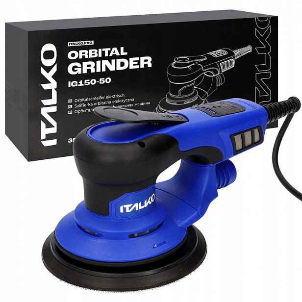 Italko Excentrická Oscilační Bruska IG150-50 150 MM 350 W Dlouhý Kabel