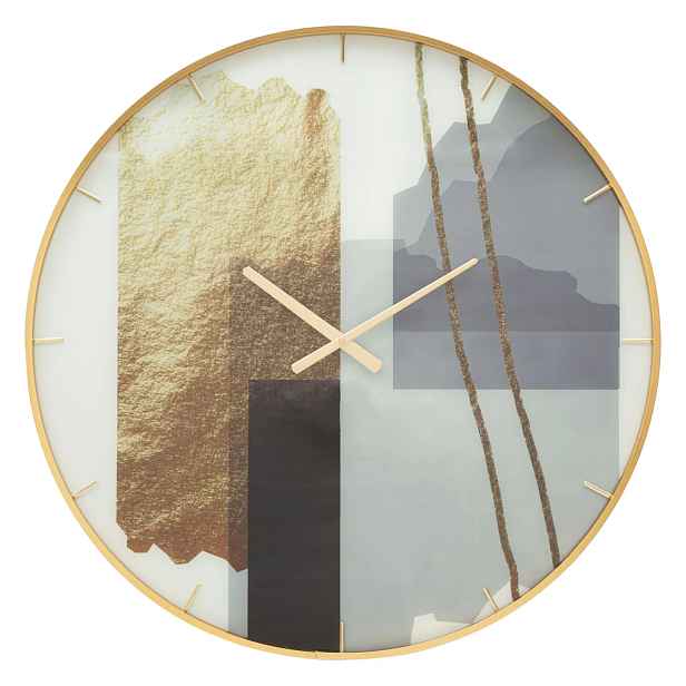 Mauro Ferretti Nástěnné hodiny Glass Motif 80 cm vícebarevné/zlaté