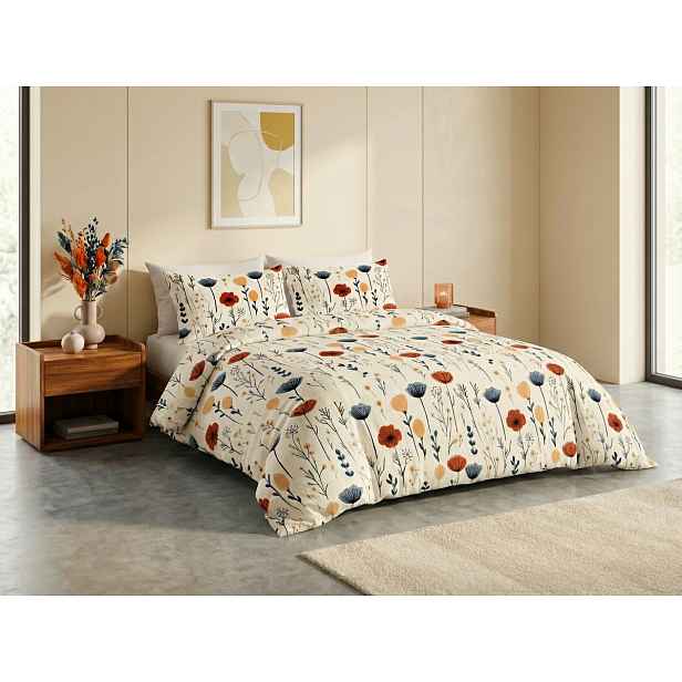 Povlečení z Renforcé bavlny LIORENA krémové Rozměr povlečení: 80 x 80 cm | 135 x 200 cm