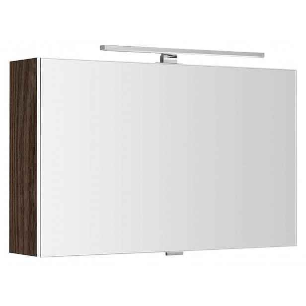Sapho Cloe - Zrcadlová skříňka s LED osvětlením 80x50x18 cm, borovice rustik CE080-0016