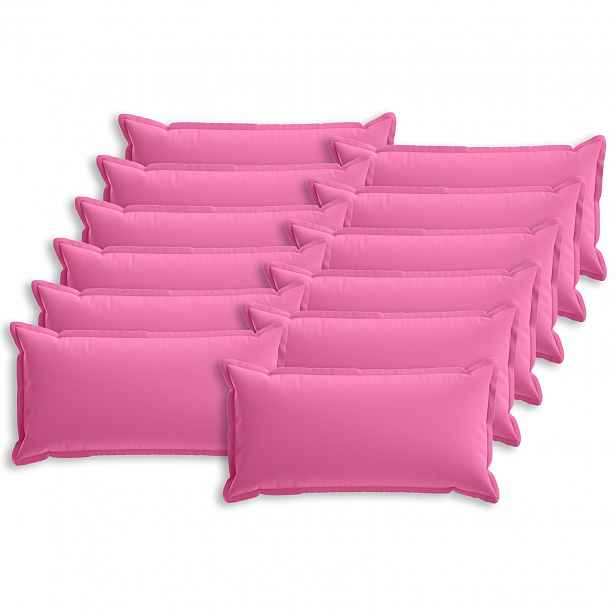vidaXL Povlak na polštář 12 ks HOUTEN Růžová 40 x 80 cm Polyester