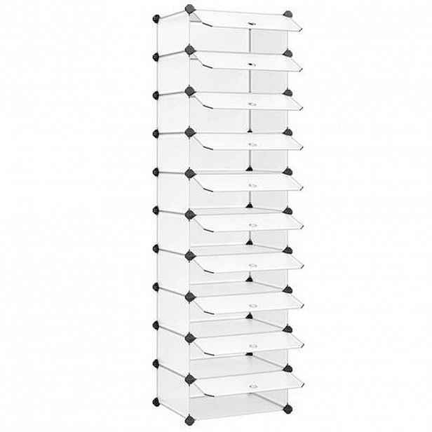 Boxxx REGÁL NA BOTY, bílá, 43/173/31 cm