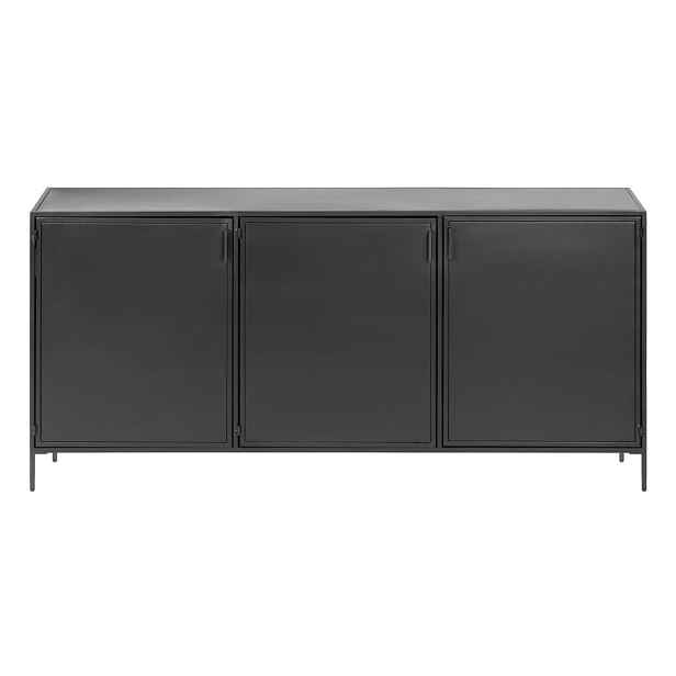 Černá ocelová komoda 160x72x35 cm Shantay – Kave Home