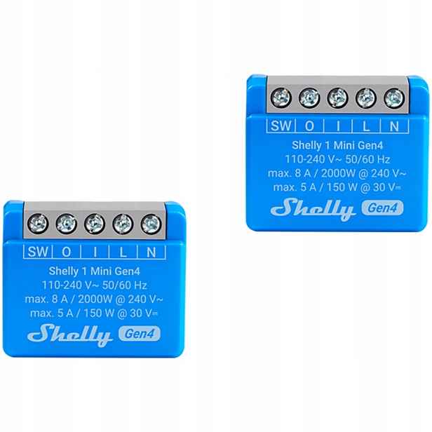Shelly 1 Mini GEN4 Modu? Převodovka 1 Kana?ová Pro Domácnost Smart Automatika
