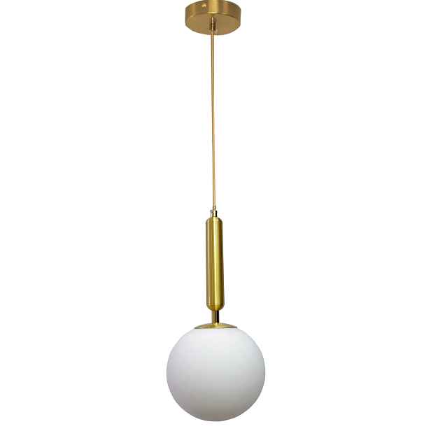 Závěsná lampa koule zlatá nastavitelná glamour moderní