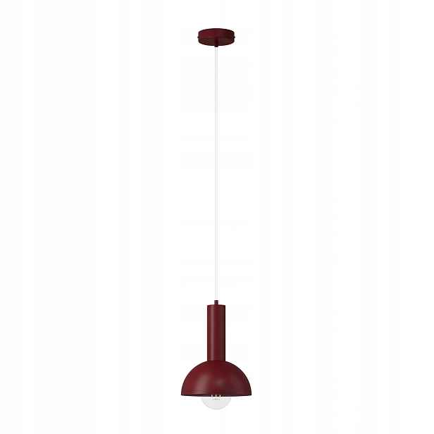 Závěsná lampa skandinávská bordó fi19 cm E27 15W Vitrum Sigma Lighting
