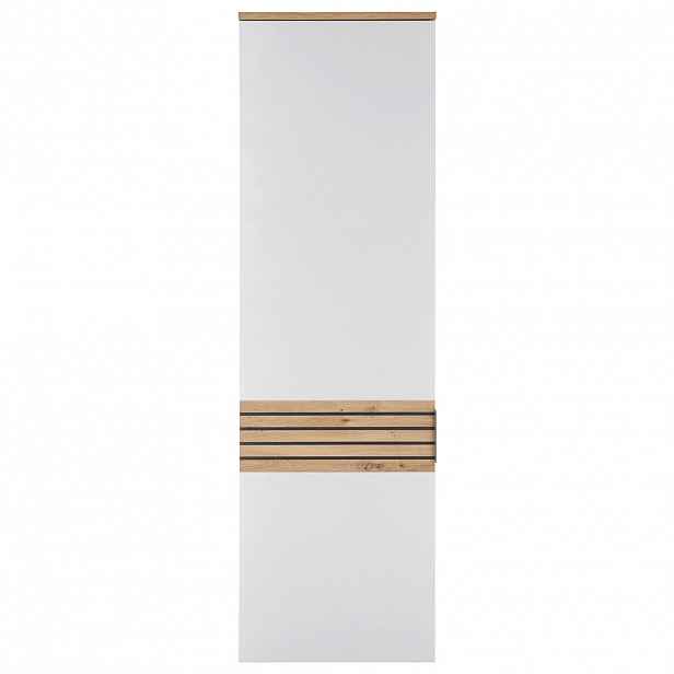 MID.YOU SKŘÍŇ NA ODĚV, bílá, tmavě šedá, dub artisan, 60/200/38 cm