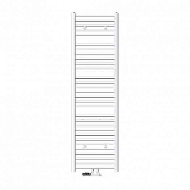 LuxeBath KOUPELNOVÝ radiátor Sahara 500 x 1800 mm, bílý, rovný, s ventilem, rohové provedení