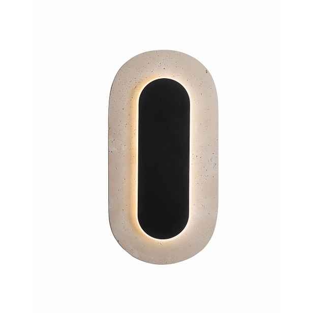 Nástěnné svítidlo kámen Travertino Oval W0393