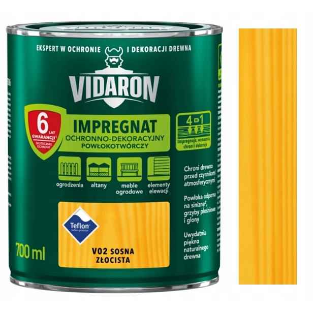 Vidaron Impregnace Na Dřevo 2,5L Borovice Zlatá V02