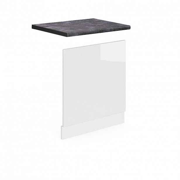 Vicco PŘEDNÍ PANEL R-Line Bílá vysoký lesk 60 cm , PD Antracit