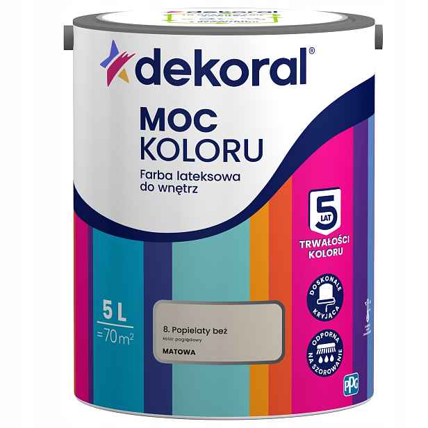 Dekoral Barva Barva Color Power Pepelně Béžová 5L