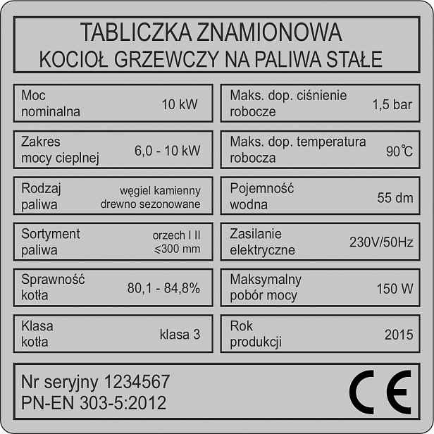 Jmenovka Na Kamna Gravírovací Kotel Samolepicí!