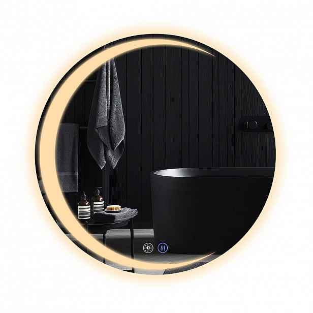 Nettlife KOUPELNOVÉ zrcadlo Redinger s LED osvětlením Ø80 cm