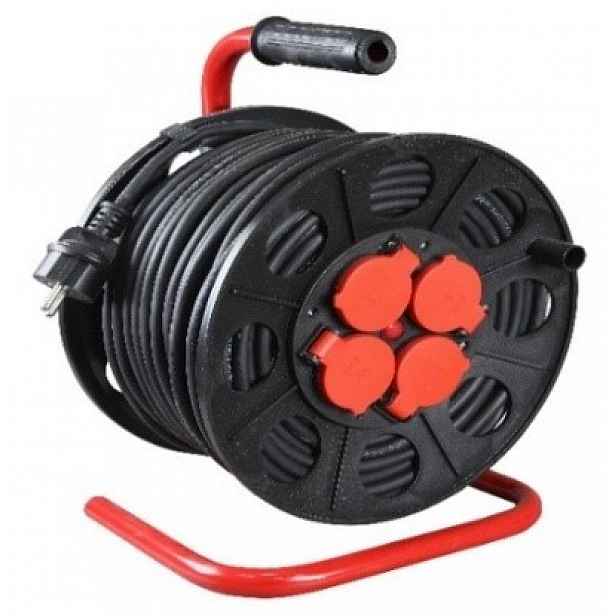 Prodlužovací Kabel bubnový 4 zásuvky IP44 s uzemněním 50 m 46645