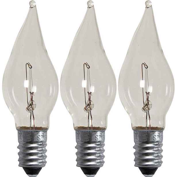 Sada 3 ks náhradní LED žárovka E10 a 34V Star Trading Spare Bulb - čirá